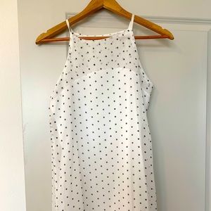 Polka dot slip dress